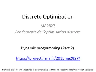 Dynamic Programming Applications in Discrete Optimization: Tetris and Blackjack