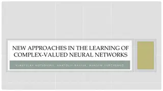 New Approaches in Learning Complex-Valued Neural Networks