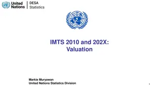 International Merchandise Trade Statistics (IMTS) Valuation Recommendations