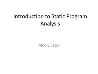 Static Program Analysis