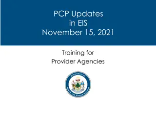 Person-Centered Planning Updates in EIS Training for Providers