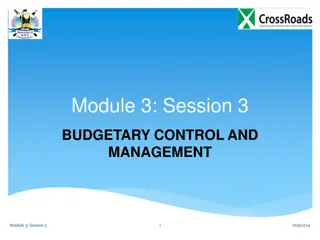 Budgetary Control and Management in Performance Measurement