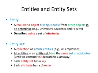 Entities and Relationships in Database Design