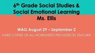 6th Grade Social Studies & Social Emotional Learning Curriculum Overview