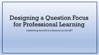 Enhancing Professional Learning Through Question Focus Design