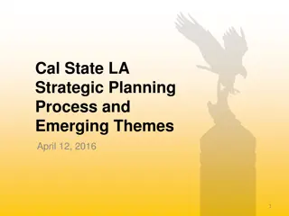 Strategic Planning Process and Workshop Approach at Cal State LA