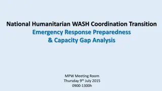 Challenges and Institutional Needs in Humanitarian WASH Coordination