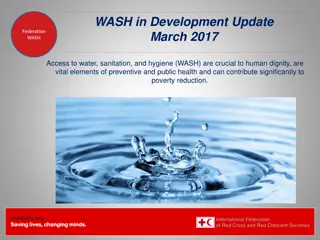 Global Federation WASH Update and Initiatives