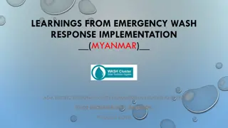 Emergency WASH Response Implementation in Myanmar