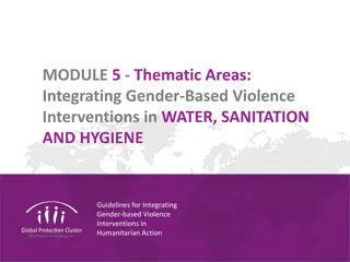 Integrating Gender-Based Violence Interventions in WASH Humanitarian Action