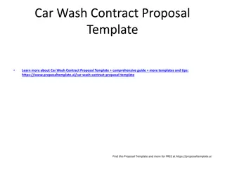 Comprehensive Car Wash Contract Proposal Template