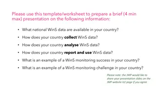 National WinS Data Collection and Analysis in [Insert Country]