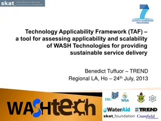 Sustainable WASH Services Technology Introduction & Assessment