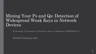 Weak Keys Detection in Network Devices