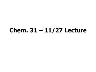 Equilibrium and Acid-Base Problems in Chemistry Lecture