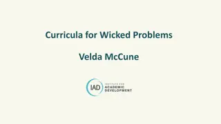 Exploring Curricula for Wicked Problems in Education