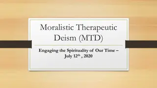 Moralistic Therapeutic Deism (MTD) and Psalm 94