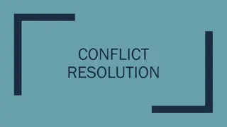 Conflict Resolution Strategies and Techniques for Effective Communication