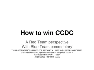 Winning Strategies in Cyber Defense Competitions: Red Team Insights with Blue Team Commentary