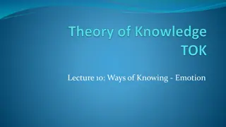 Exploring Emotion as a Way of Knowing and Emotional Intelligence