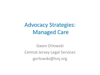 Effective Advocacy Strategies in Managed Care for Long-Term Services and Supports