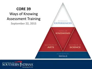 Streamlining the CORE 39 Assessment Process: A Closer Look at Rubrics and Deadlines