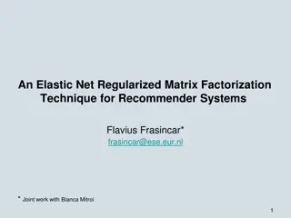 Elastic Net Regularized Matrix Factorization for Recommender Systems