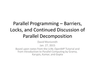 OpenMP Barriers and Locks in Parallel Programming