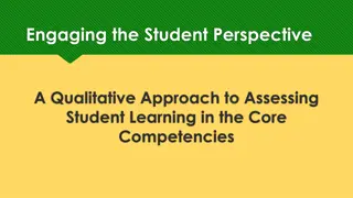 Student Perspectives on Core Competencies at UAA