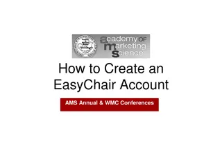 EasyChair Account Creation Guide for AMS Annual & WMC Conferences