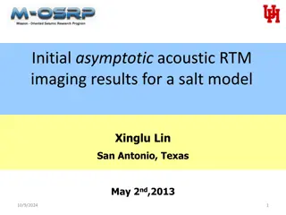 Initial Asymptotic Acoustic RTM Imaging Results in Salt Model