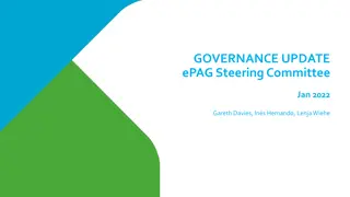 ePAG Steering Committee Governance Update Summary