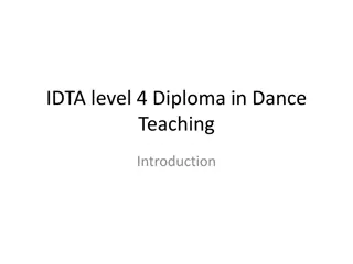 IDTA Level 4 Diploma in Dance Teaching Overview