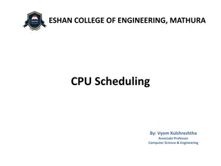 CPU Scheduling Concepts at Eshan College of Engineering, Mathura