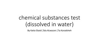 Chemical Reactions: Testing Substances Dissolved in Water