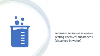 Testing Chemical Substances Dissolved in Water