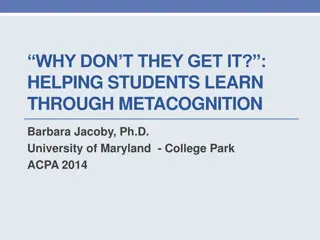 Enhancing Student Learning Through Metacognition: A Critical Examination