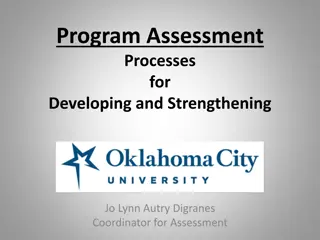 Effective Program Assessment Processes for Student Learning Improvement