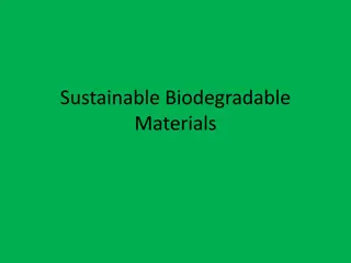 Exploring Sustainable Biodegradable Materials for Eco-Friendly Solutions