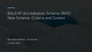 Evolution of BALEAP Accreditation Scheme: Criteria and Context