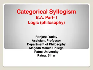 Categorical Syllogism in Logic: A Comprehensive Overview