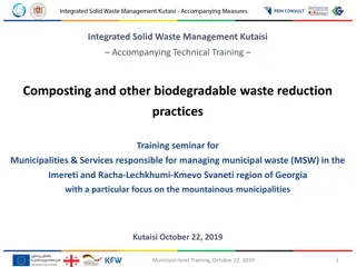 Technical Training Seminar on Integrated Solid Waste Management in Georgia