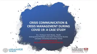 Crisis Communication & Crisis Management During COVID-19: A Case Study