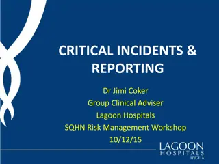 Managing Critical Incidents and Reporting in Healthcare Settings