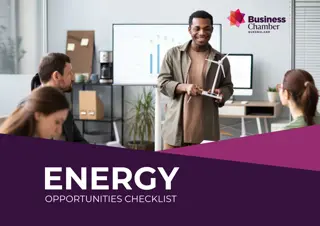 Energy Opportunities Oversight Checklist for Effective Energy Management