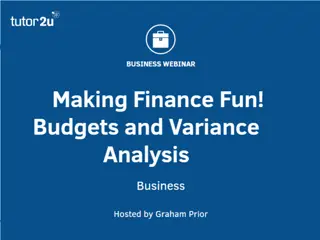 Teaching Budgets and Variance Analysis in Business Qualifications