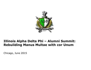 Illinois Alpha Delta Phi Alumni Summit - Rebuilding Manus Multae with Cor Unum