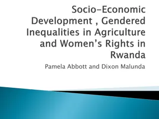 Gender Equality and Rights: Insights from Research Projects and Policy Implementation