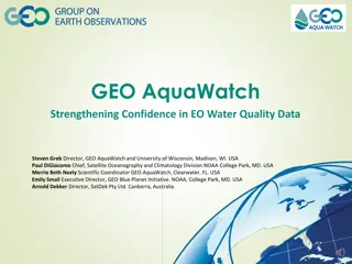 Strengthening Confidence in Earth Observation Water Quality Data