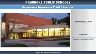 Pembroke Public Schools Maintenance Department FY2021 Overview